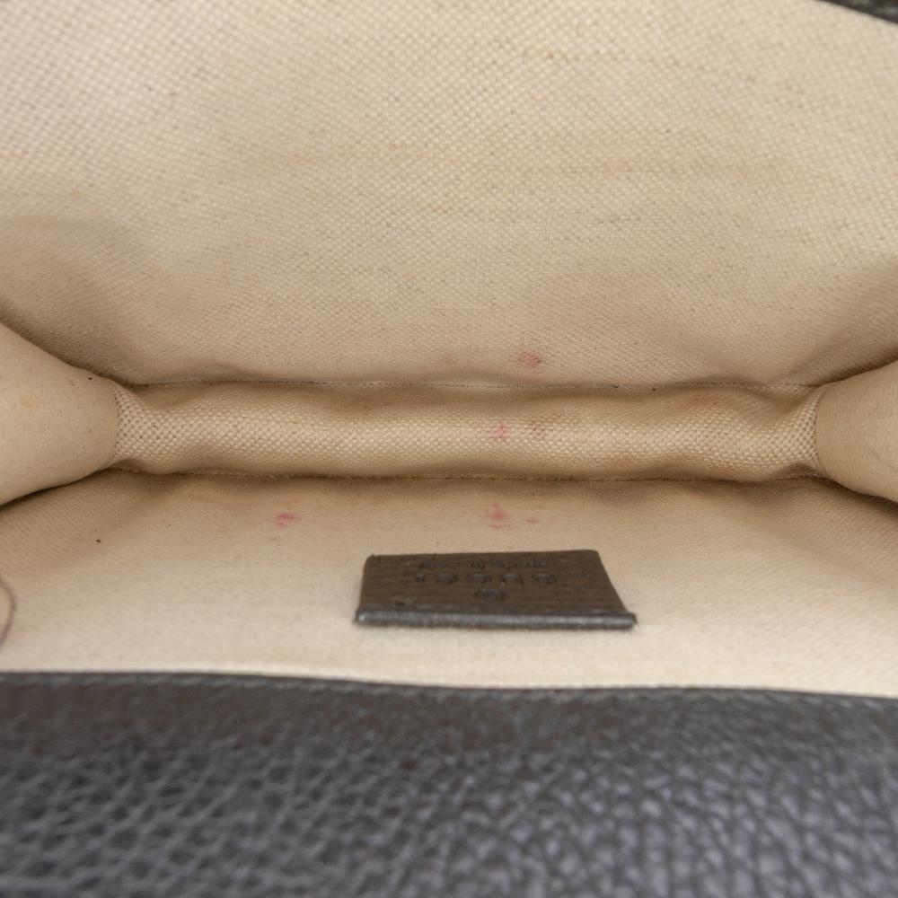 Gucci B Gucci Black Calf Leather Small Dionysus Crossbody Italy