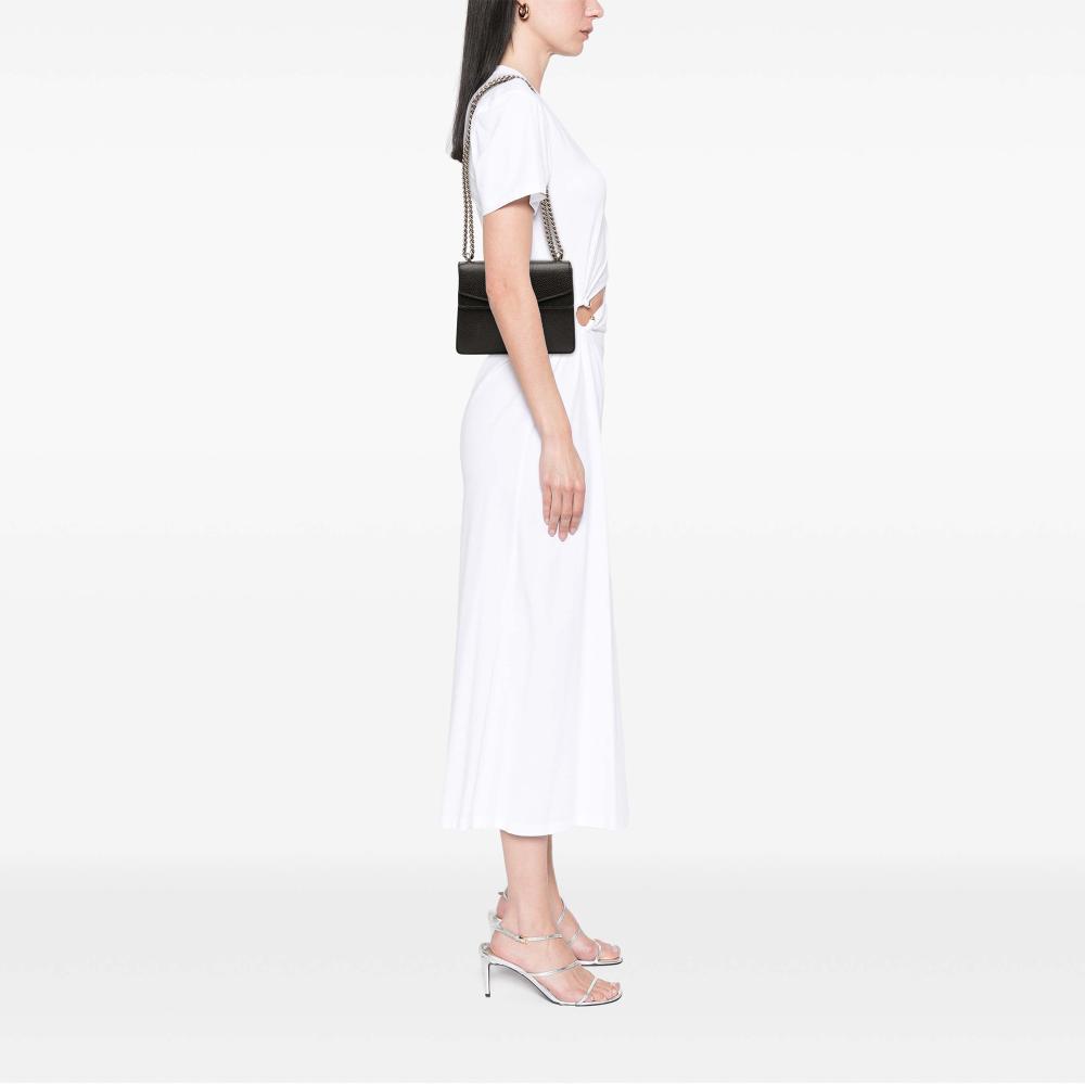 Gucci B Gucci Black Calf Leather Small Dionysus Crossbody Italy