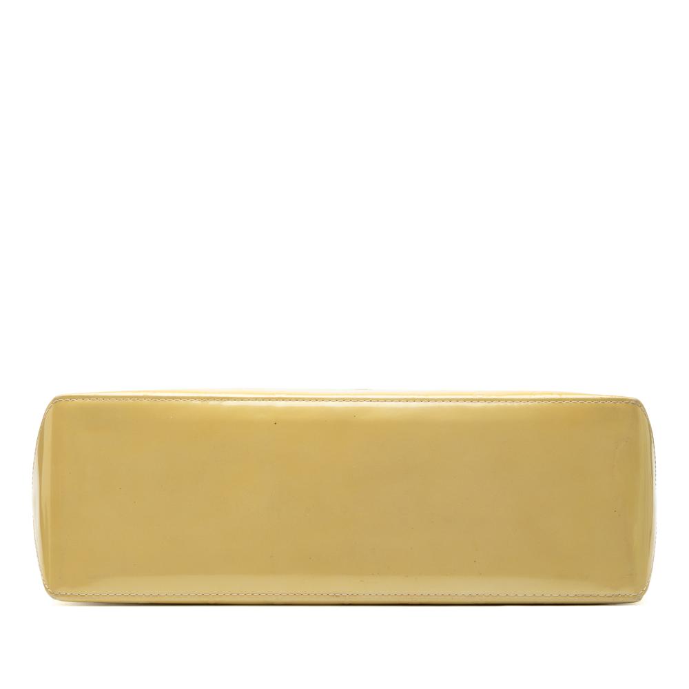 Louis Vuitton B Louis Vuitton Yellow Light Yellow Vernis Leather Leather Monogram Vernis Wilshire MM France