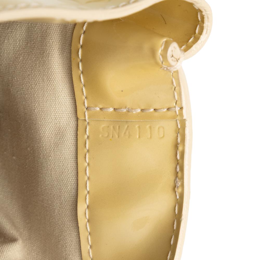 Louis Vuitton B Louis Vuitton Yellow Light Yellow Vernis Leather Leather Monogram Vernis Wilshire MM France