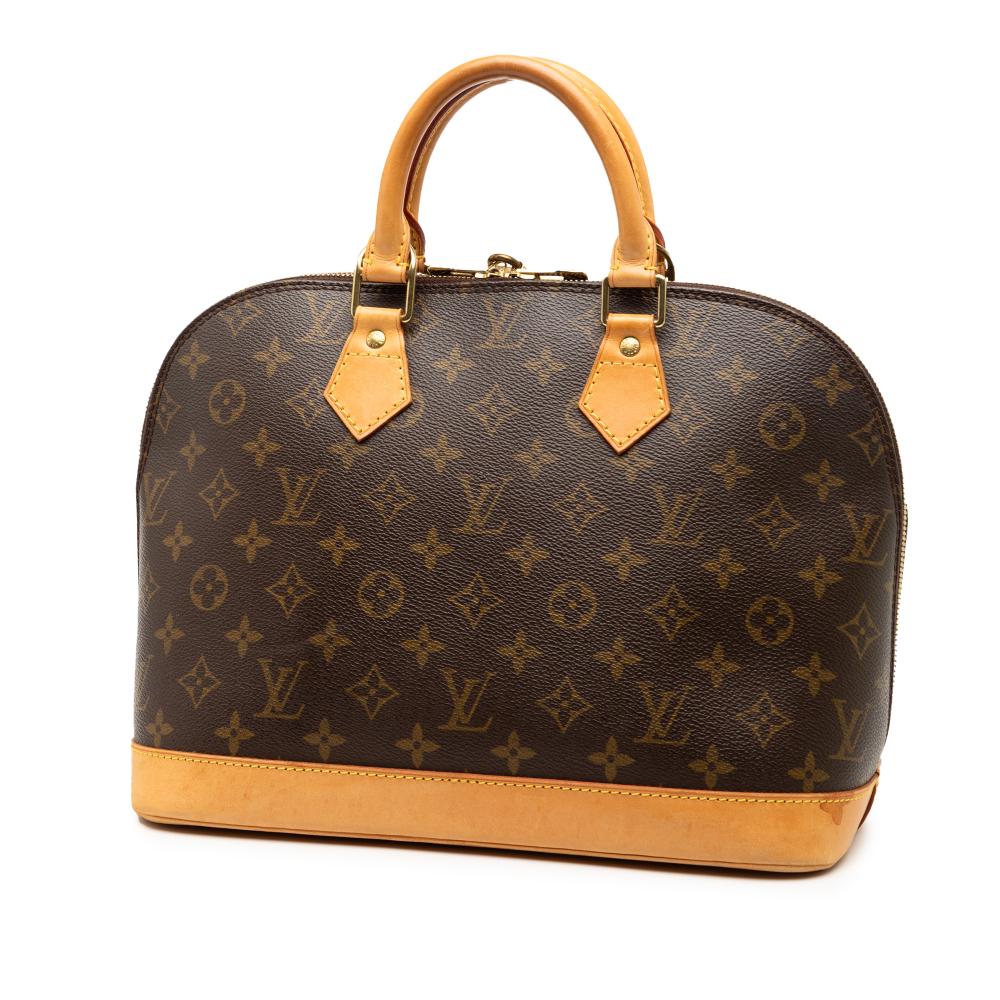Louis Vuitton B Louis Vuitton Brown Monogram Canvas Fabric Monogram Alma PM France