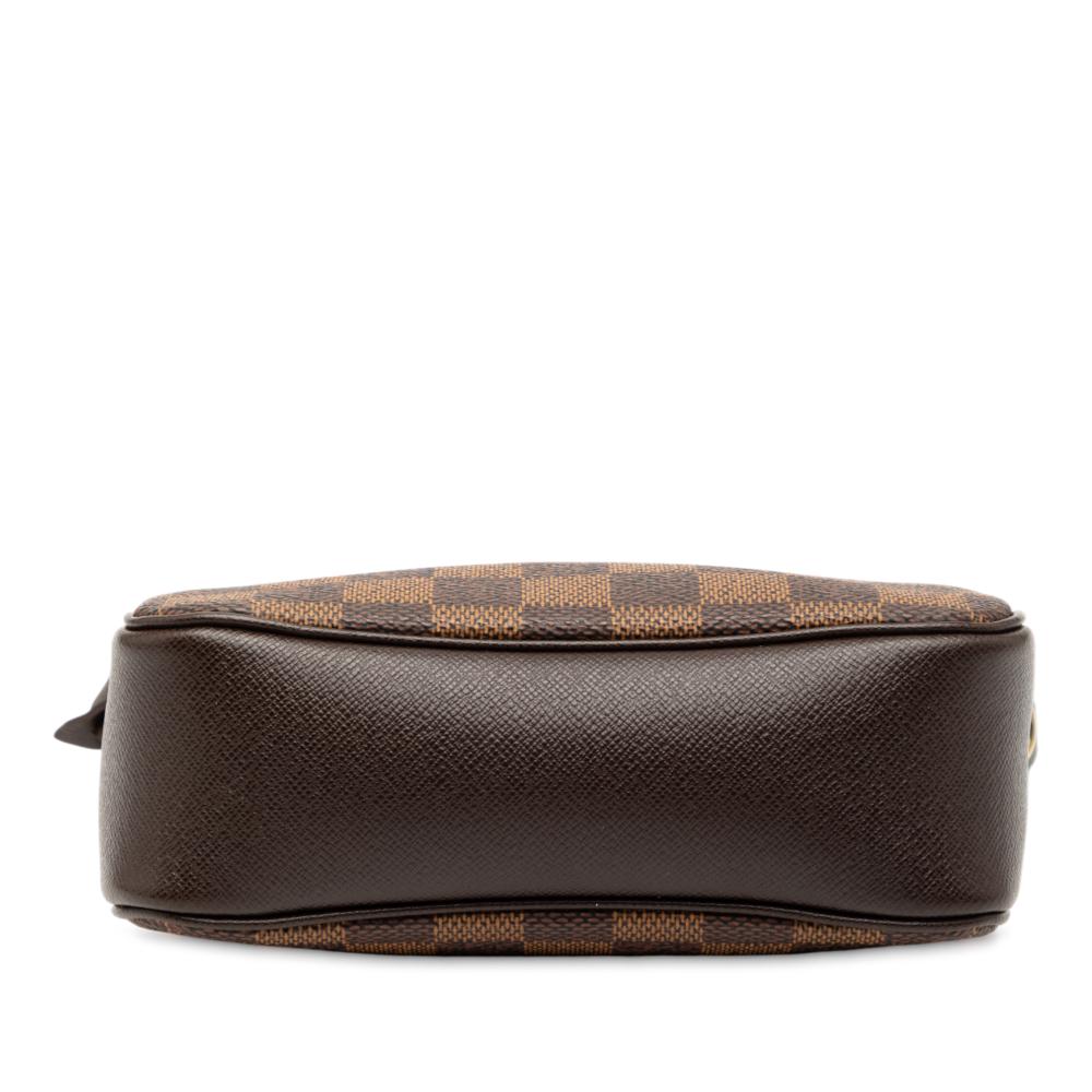 Louis Vuitton B Louis Vuitton Brown Damier Canvas Fabric Damier Ebene Trousse Pochette France