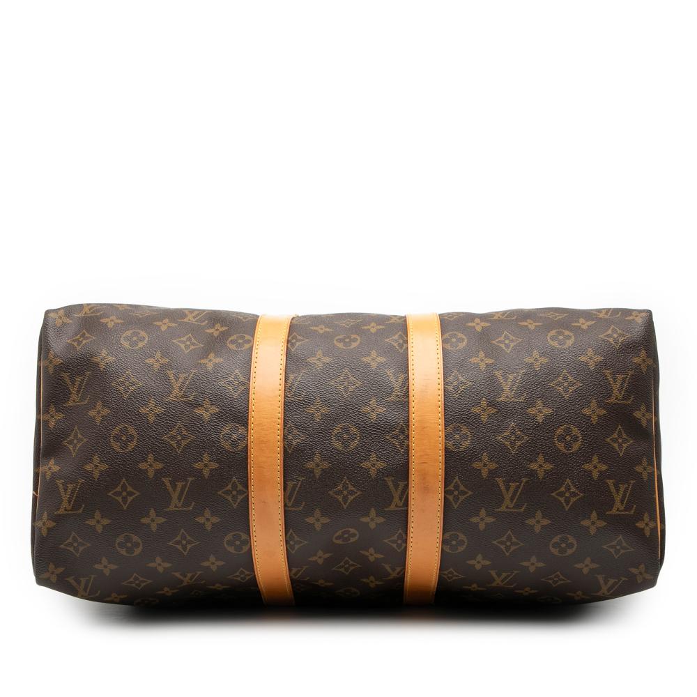 Louis Vuitton B Louis Vuitton Brown Monogram Canvas Fabric Monogram Keepall 45 France