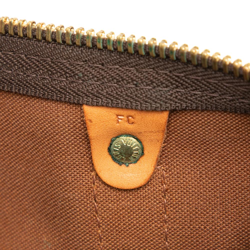 Louis Vuitton B Louis Vuitton Brown Monogram Canvas Fabric Monogram Keepall Bandouliere 50 United States