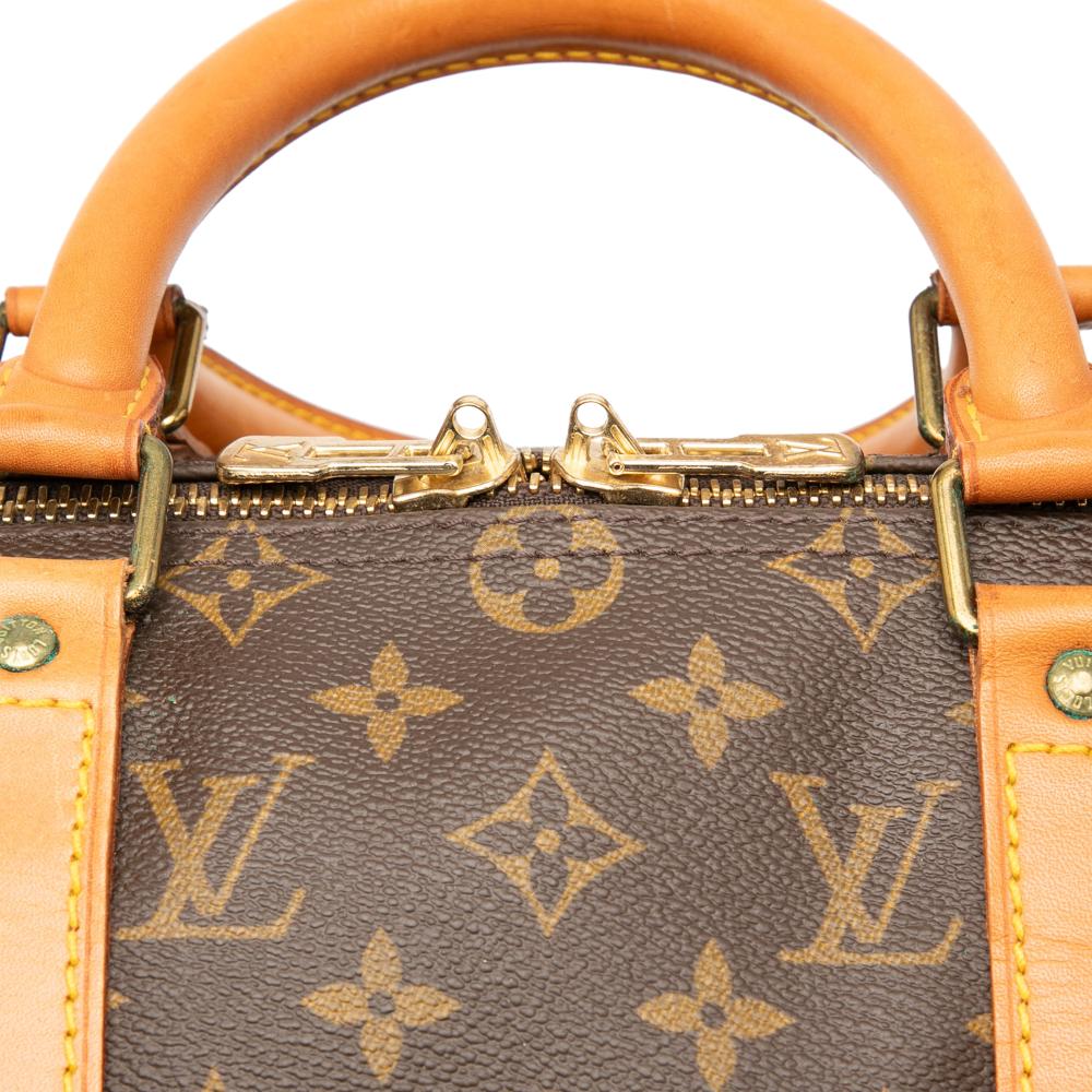 Louis Vuitton B Louis Vuitton Brown Monogram Canvas Fabric Monogram Keepall Bandouliere 50 United States