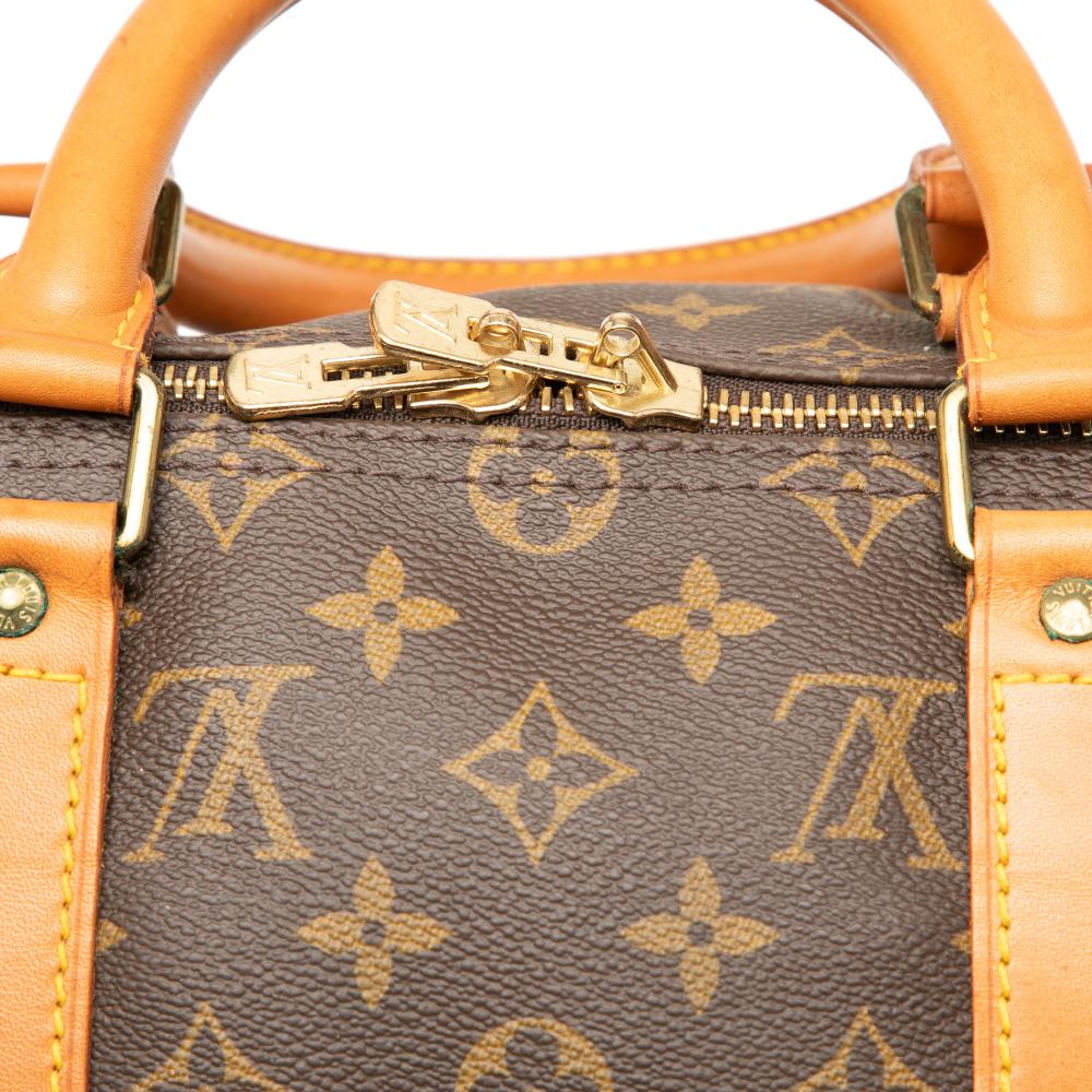 Louis Vuitton B Louis Vuitton Brown Monogram Canvas Fabric Monogram Keepall Bandouliere 50 United States
