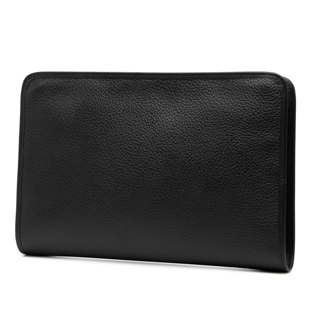 Burberry B Burberry Black Calf Leather Clutch United Kingdom