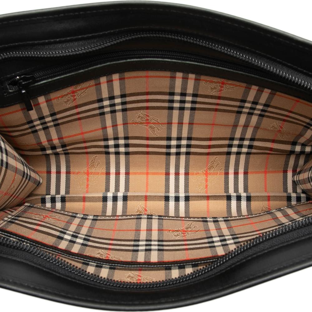Burberry B Burberry Black Calf Leather Clutch United Kingdom