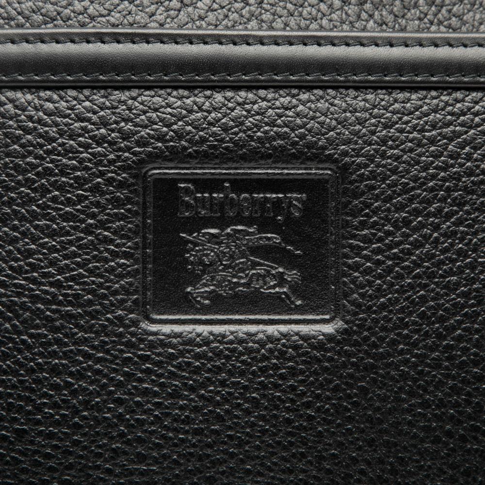 Burberry B Burberry Black Calf Leather Clutch United Kingdom