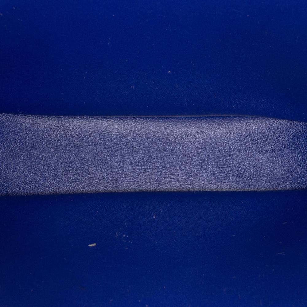 Burberry AB Burberry Blue Dark Blue Lambskin Leather Leather Mini Lambskin Shield Shoulder Bag Italy