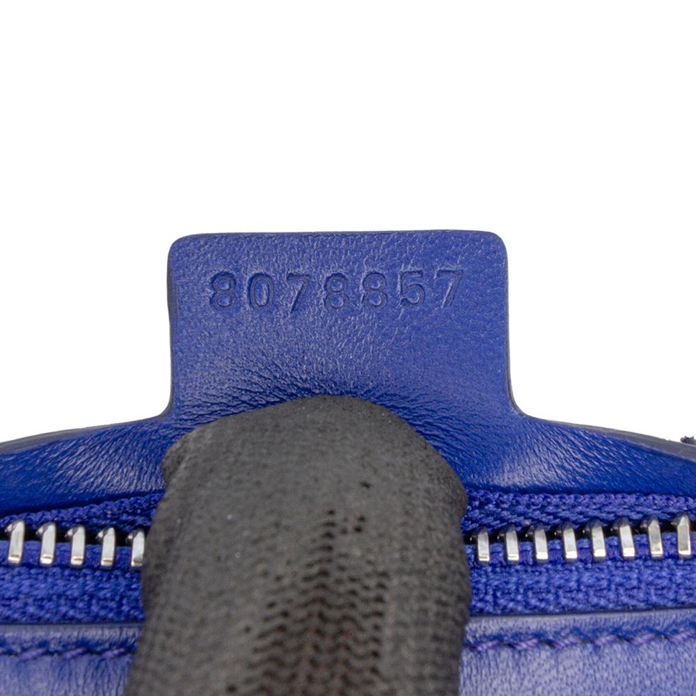 Burberry AB Burberry Blue Dark Blue Lambskin Leather Leather Mini Lambskin Shield Shoulder Bag Italy