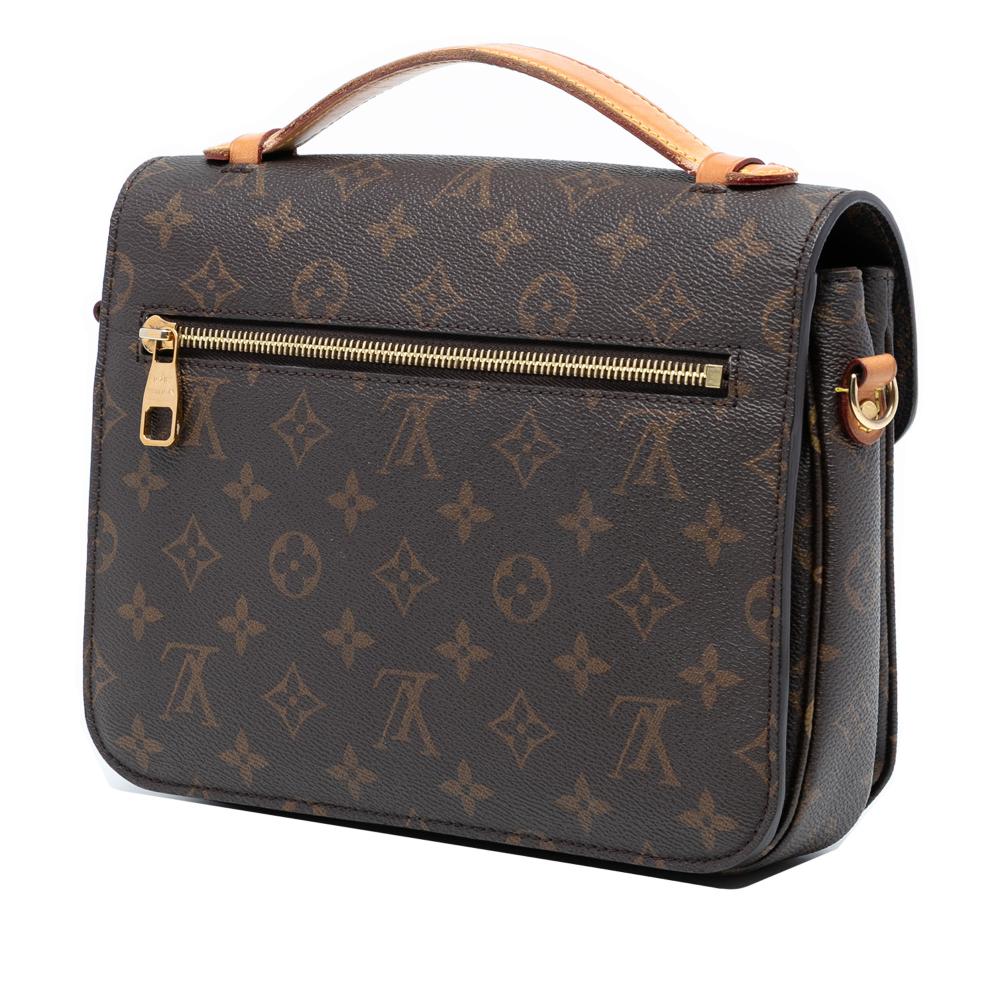 Louis Vuitton B Louis Vuitton Brown Monogram Canvas Fabric Monogram Pochette Metis France