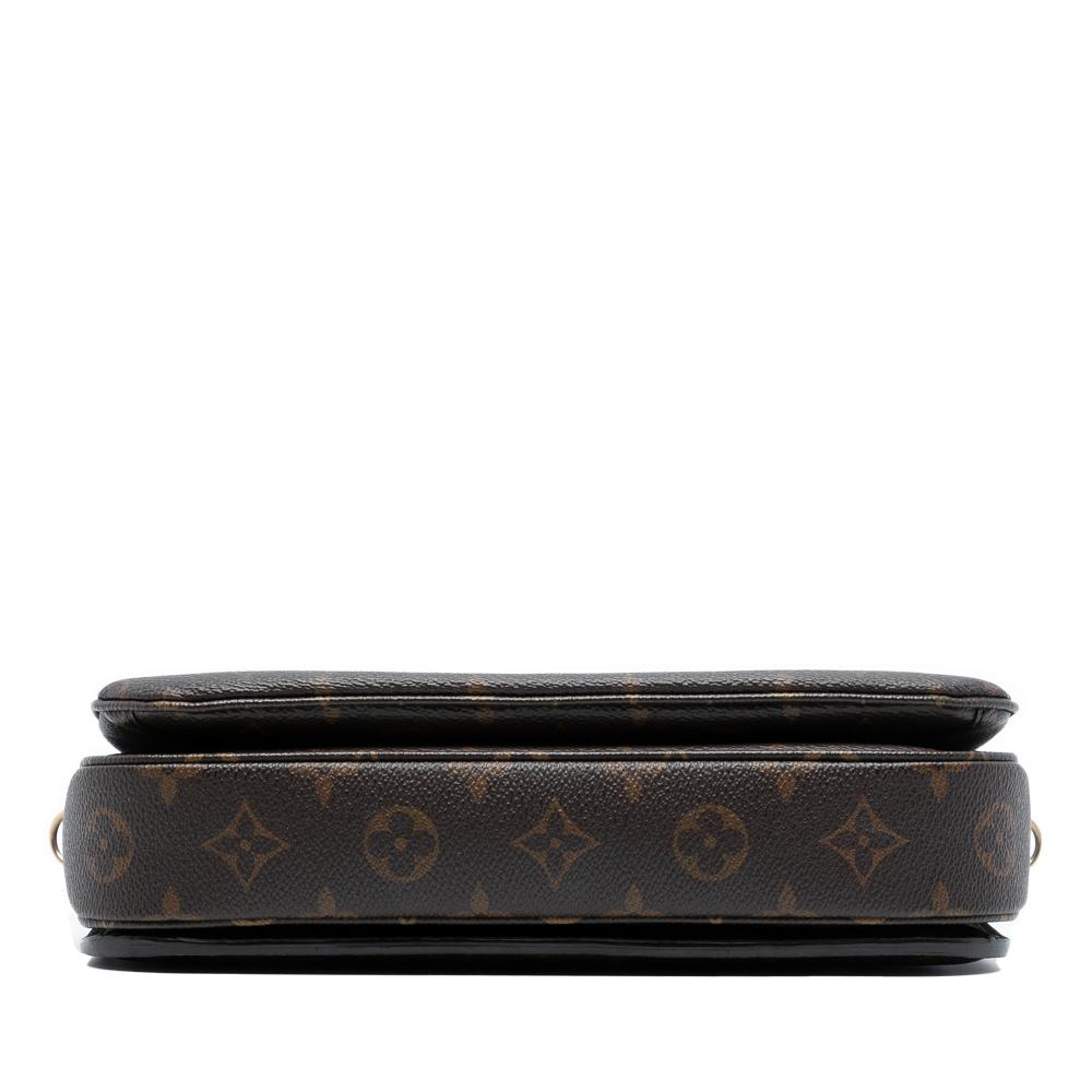 Louis Vuitton B Louis Vuitton Brown Monogram Canvas Fabric Monogram Pochette Metis France