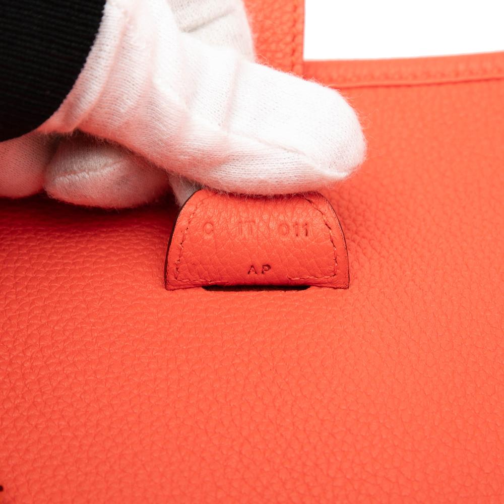 Hermès AB Hermès Orange Red Orange Calf Leather Clemence Evelyne III 29 France