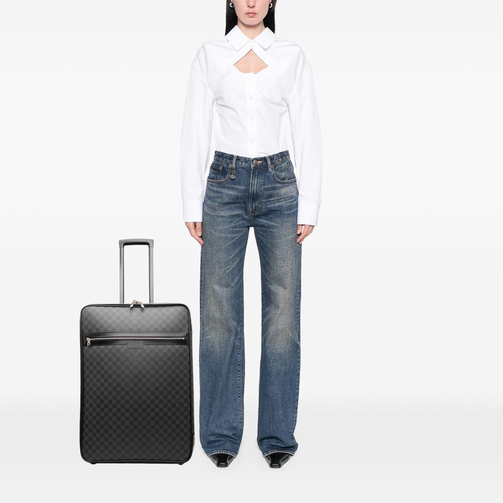 Louis Vuitton B Louis Vuitton Black Damier Canvas Fabric Damier Graphite Pegase 65 France