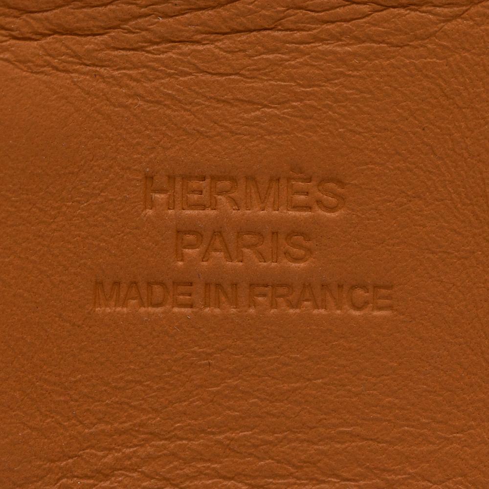 Hermès B Hermès Blue with Gold Calf Leather Swift and Gold Plated Collier de Chien Bracelet France