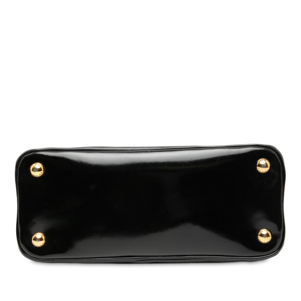 Prada B Prada Black Calf Leather Small Spazzolato Promenade Satchel Italy