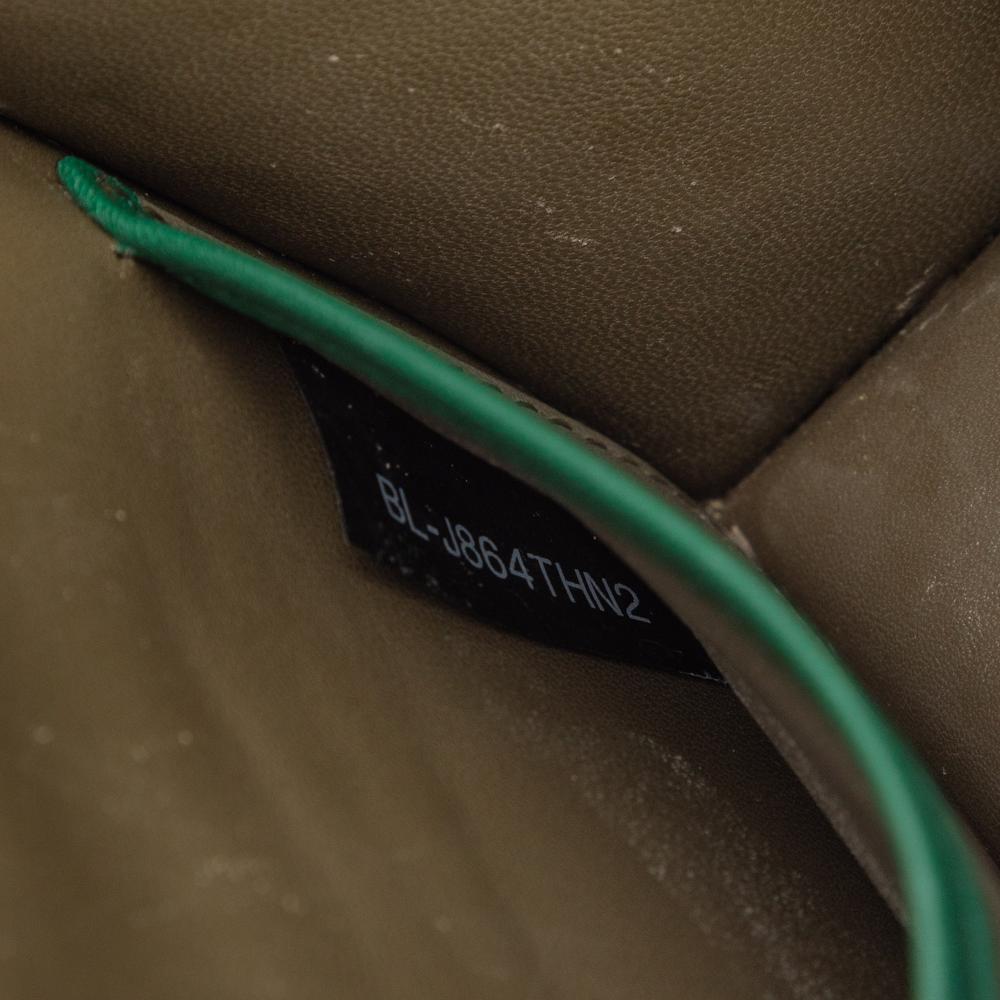 Valentino Green Mini Nappa and Canvas Camouflage Rockstud Glam Lock Crossbody Italy