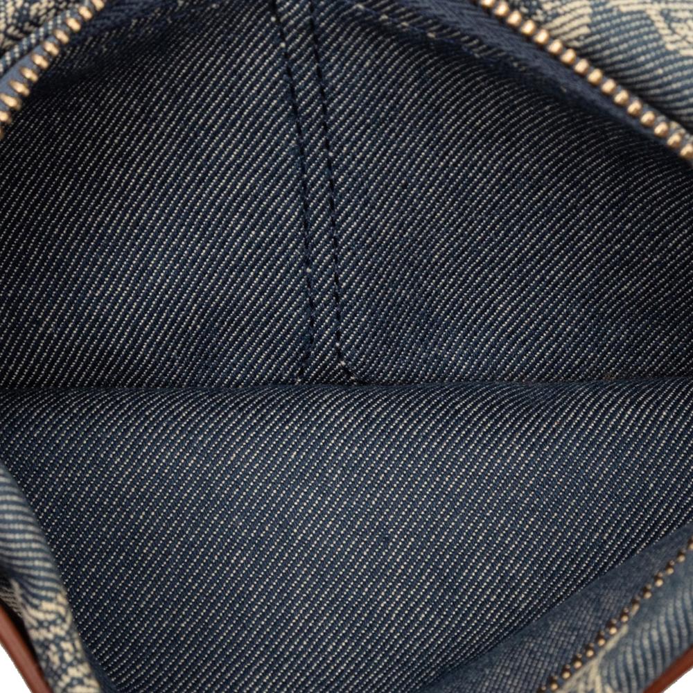 Celine B Celine Blue Denim Denim Fabric Macadam Double Pocket Belt Bag China