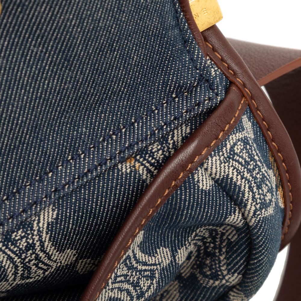 Celine B Celine Blue Denim Denim Fabric Macadam Double Pocket Belt Bag China