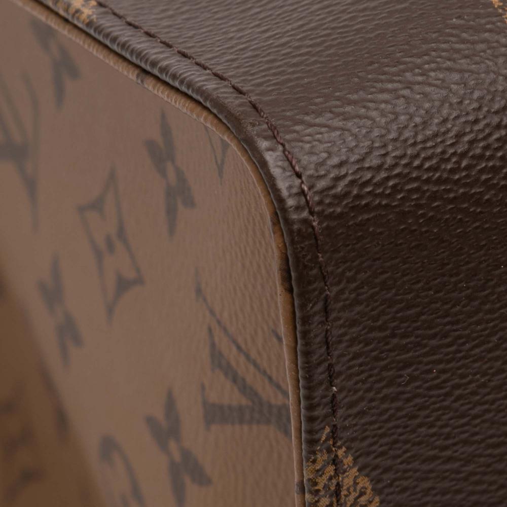 Louis Vuitton AB Louis Vuitton Brown Monogram Canvas Fabric Monogram Reverse Giant OnTheGo GM France