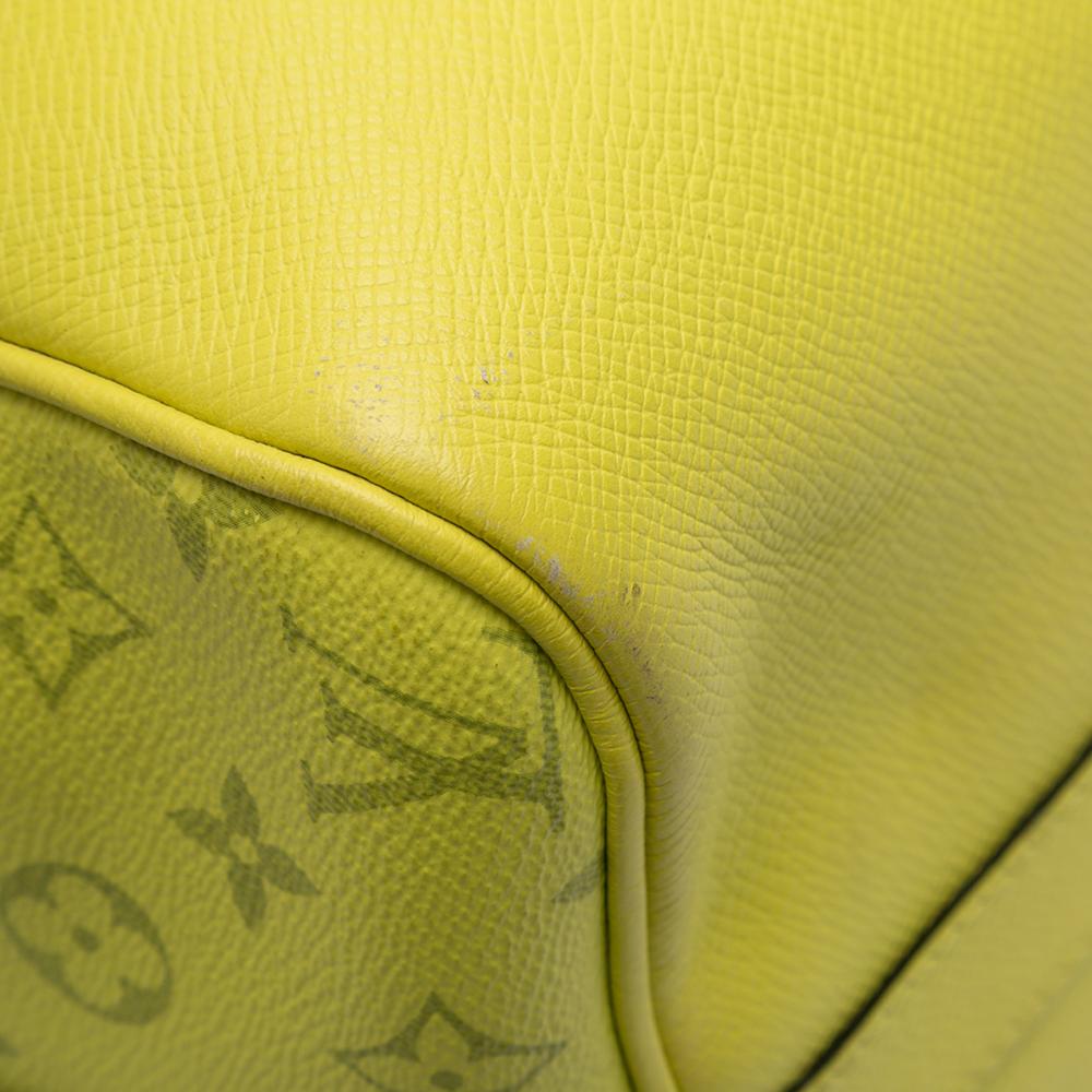 Louis Vuitton B Louis Vuitton Yellow Taiga Leather Leather Taigarama Keepall Bandouliere 50 France