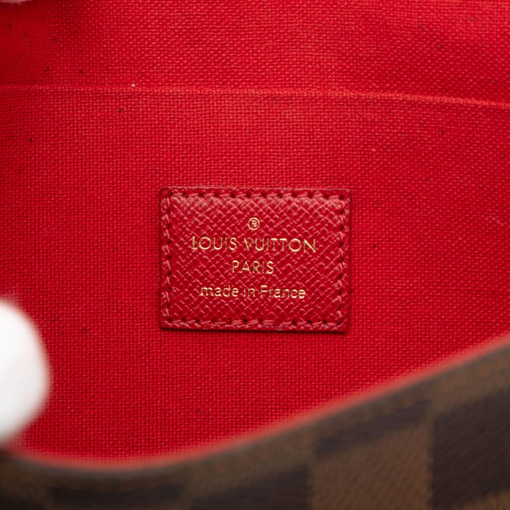 Louis Vuitton B Louis Vuitton Brown Damier Canvas Fabric Damier Ebene Pochette Felicie France