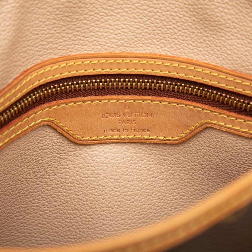 Louis Vuitton B Louis Vuitton Brown Monogram Canvas Fabric Monogram Petit Bucket France