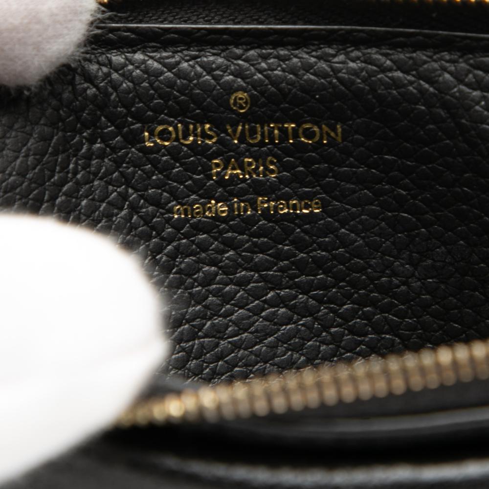 Louis Vuitton B Louis Vuitton Black Monogram Empreinte Leather Recto Verso Card Holder France