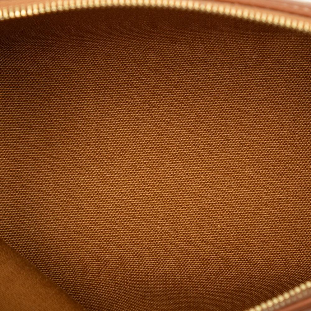 Celine AB Celine White Coated Canvas Fabric Triomphe Clutch On Chain Italy