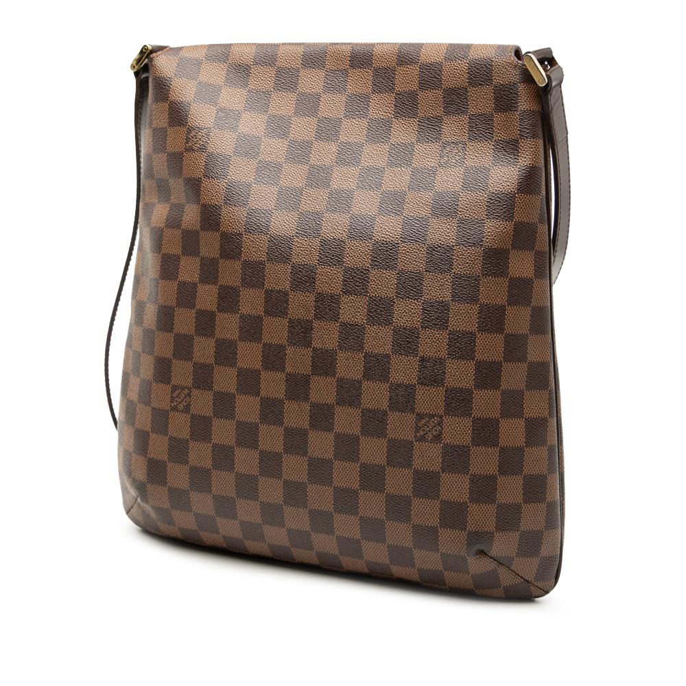 Louis Vuitton B Louis Vuitton Brown Damier Canvas Fabric Damier Ebene Musette Salsa GM France