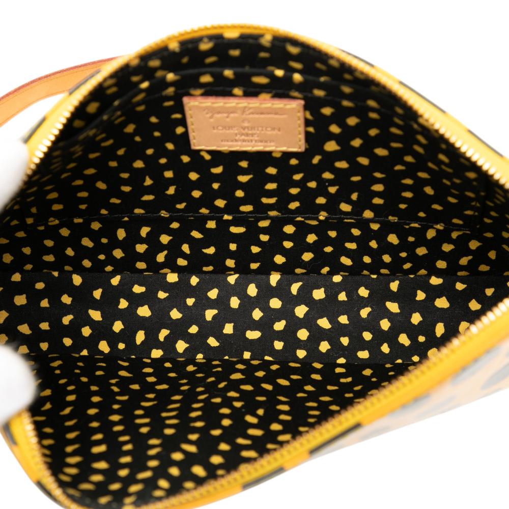 Louis Vuitton Yellow Yayoi Kusama Monogram Vernis Dots Infinity Pochette Accessoires France