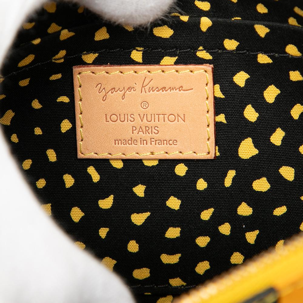 Louis Vuitton Yellow Yayoi Kusama Monogram Vernis Dots Infinity Pochette Accessoires France