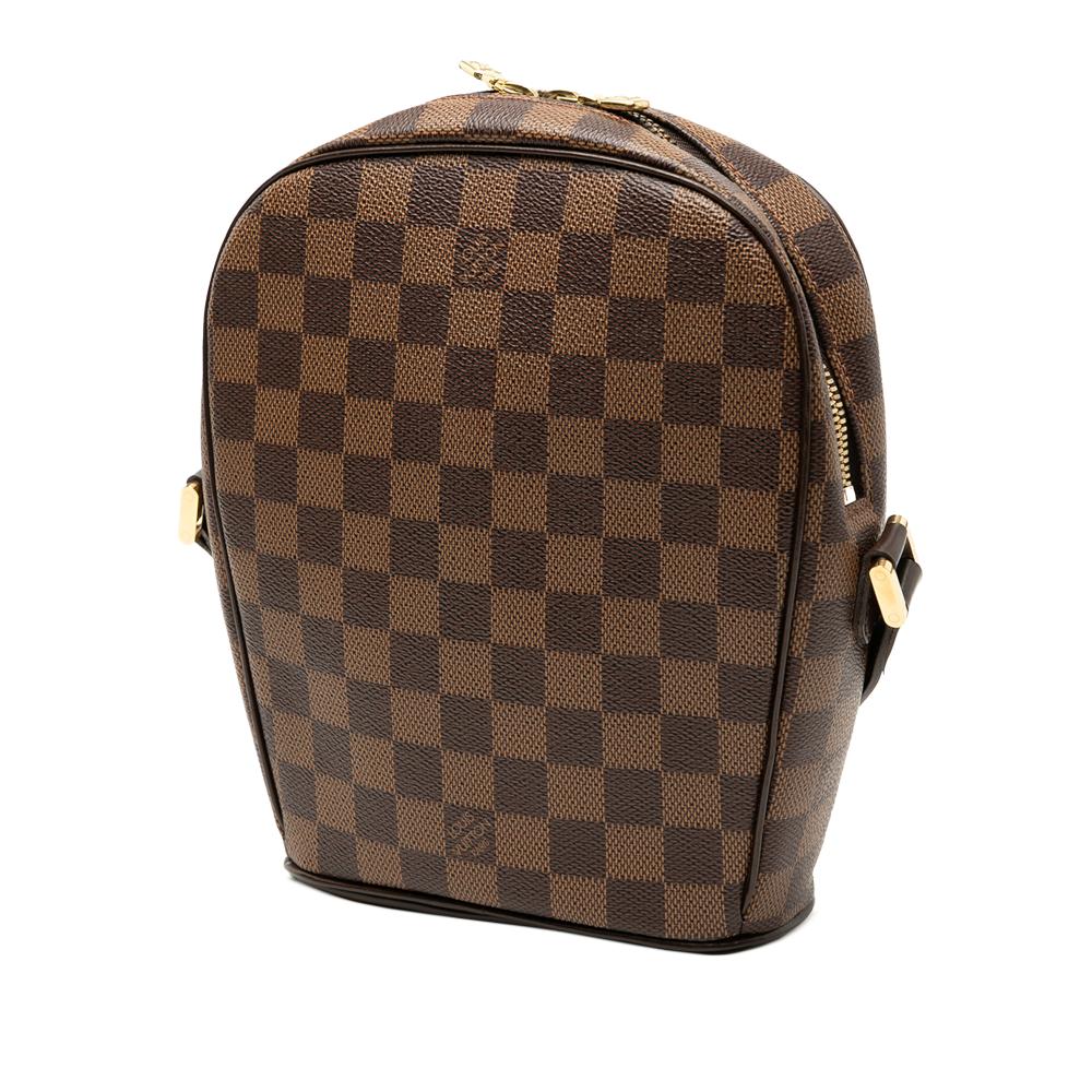 Louis Vuitton B Louis Vuitton Brown Damier Canvas Fabric Damier Ebene Ipanema PM France