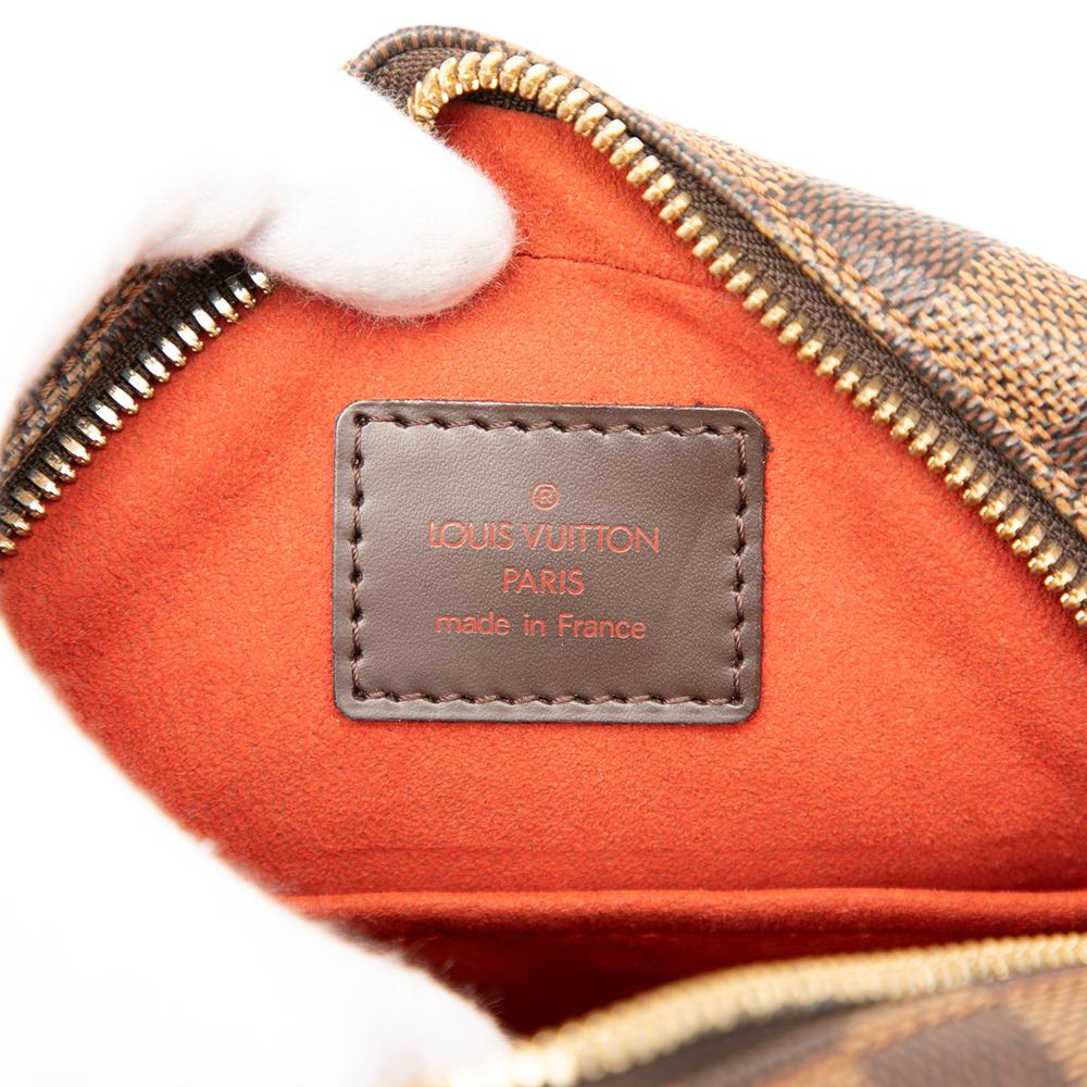 Louis Vuitton B Louis Vuitton Brown Damier Canvas Fabric Damier Ebene Ipanema PM France