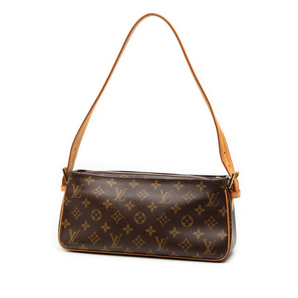 Louis Vuitton B Louis Vuitton Brown Monogram Canvas Fabric Monogram Viva Cite MM France