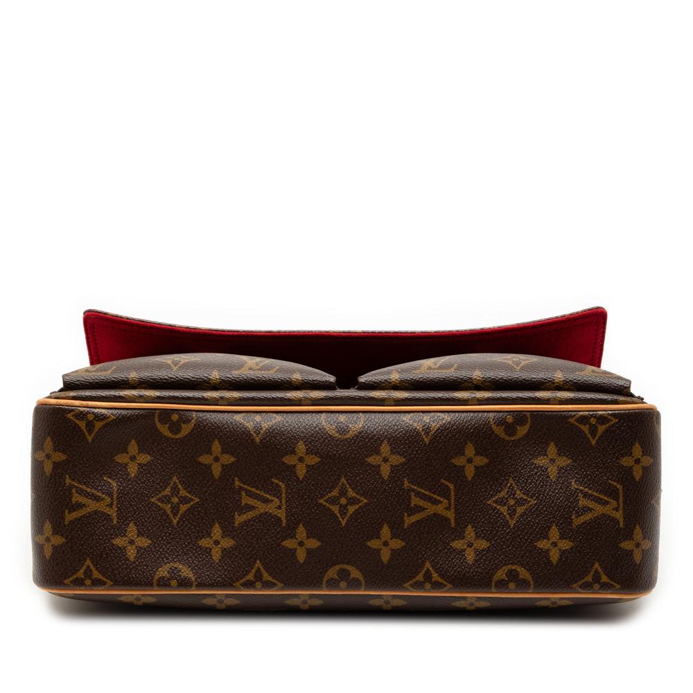 Louis Vuitton B Louis Vuitton Brown Monogram Canvas Fabric Monogram Viva Cite MM France