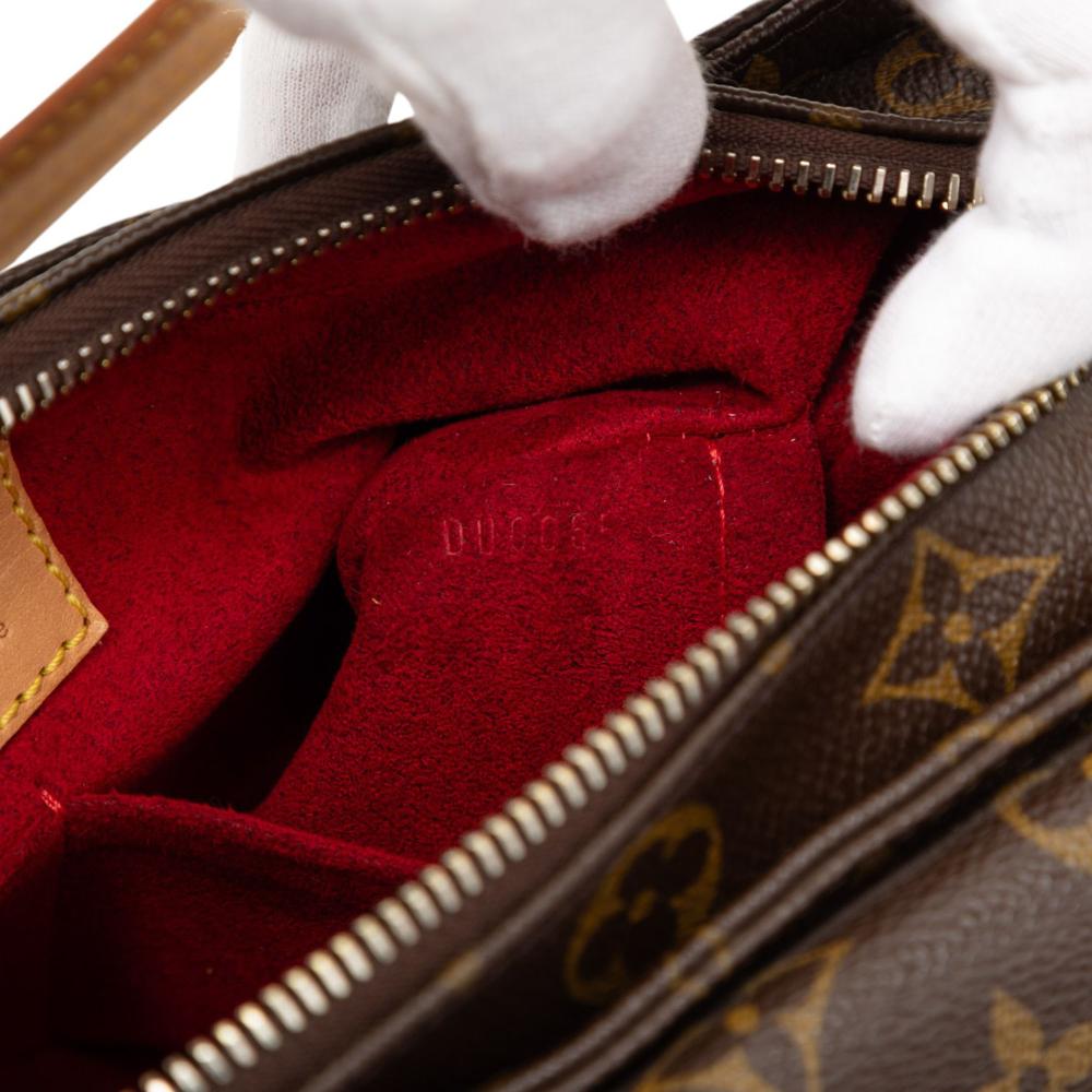 Louis Vuitton B Louis Vuitton Brown Monogram Canvas Fabric Monogram Viva Cite MM France
