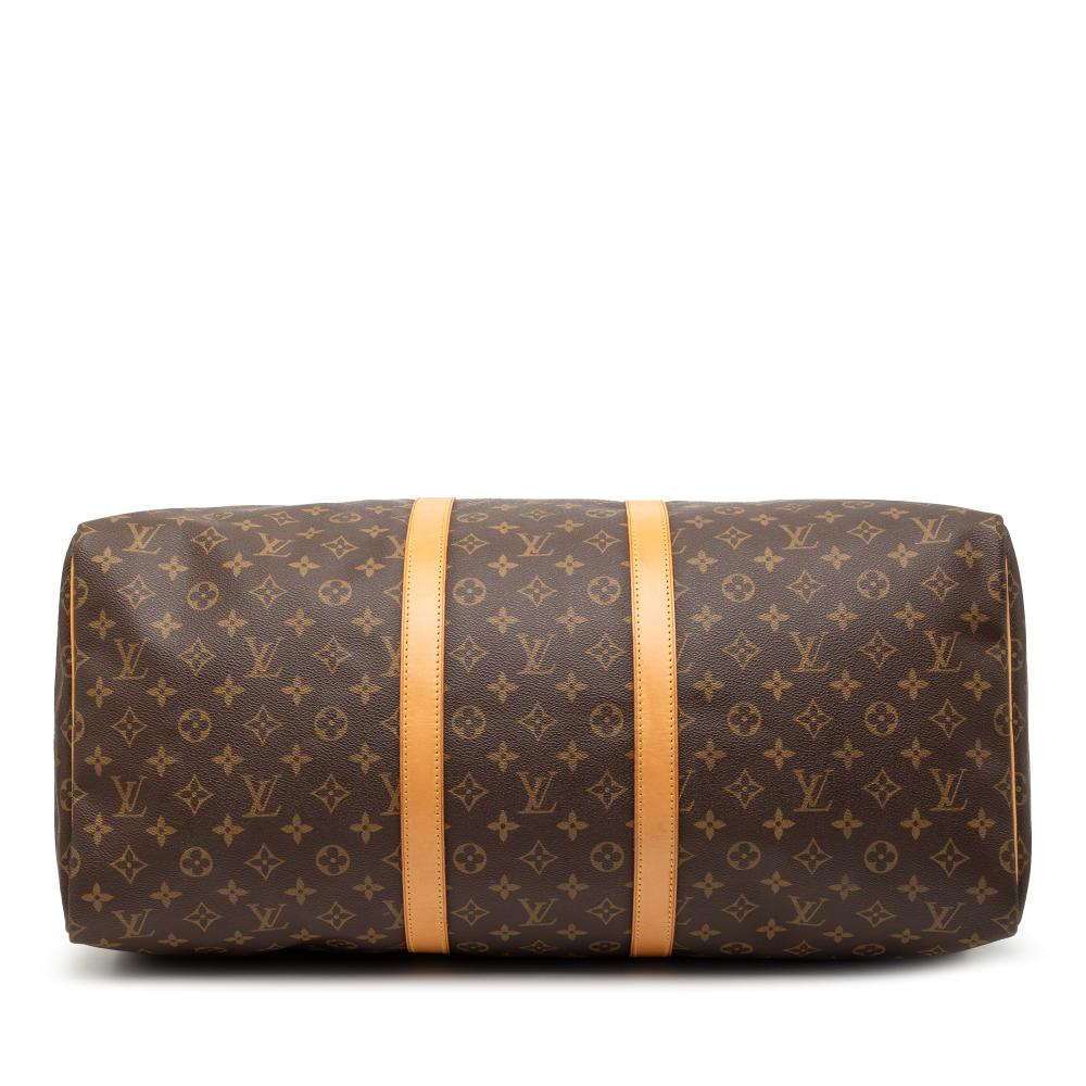 Louis Vuitton B Louis Vuitton Brown Monogram Canvas Fabric Monogram Keepall 55 France