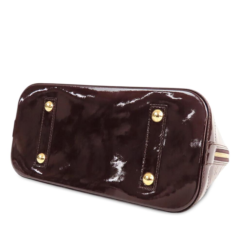 Louis Vuitton B Louis Vuitton Purple Vernis Leather Leather Monogram Vernis Alma PM France