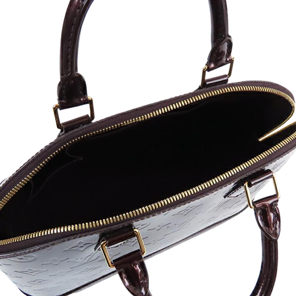 Louis Vuitton B Louis Vuitton Purple Vernis Leather Leather Monogram Vernis Alma PM France