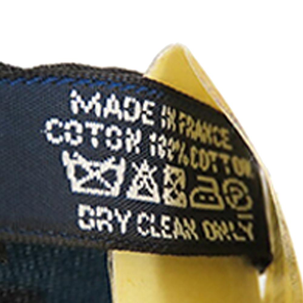 Hermès B Hermès Orange with Blue Cotton Fabric Le Boubou H Scarf Carre 65 France