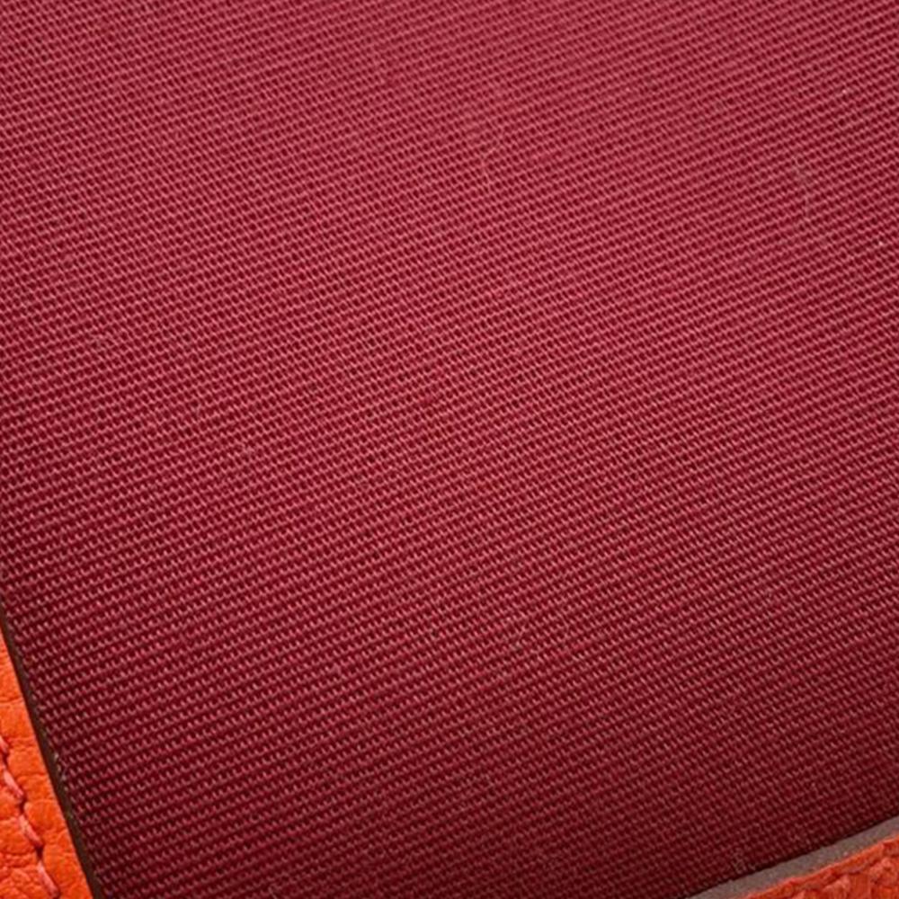 Hermès AB Hermès Red Burgundy Canvas Fabric Toile and Negonda Garden Party 30 France