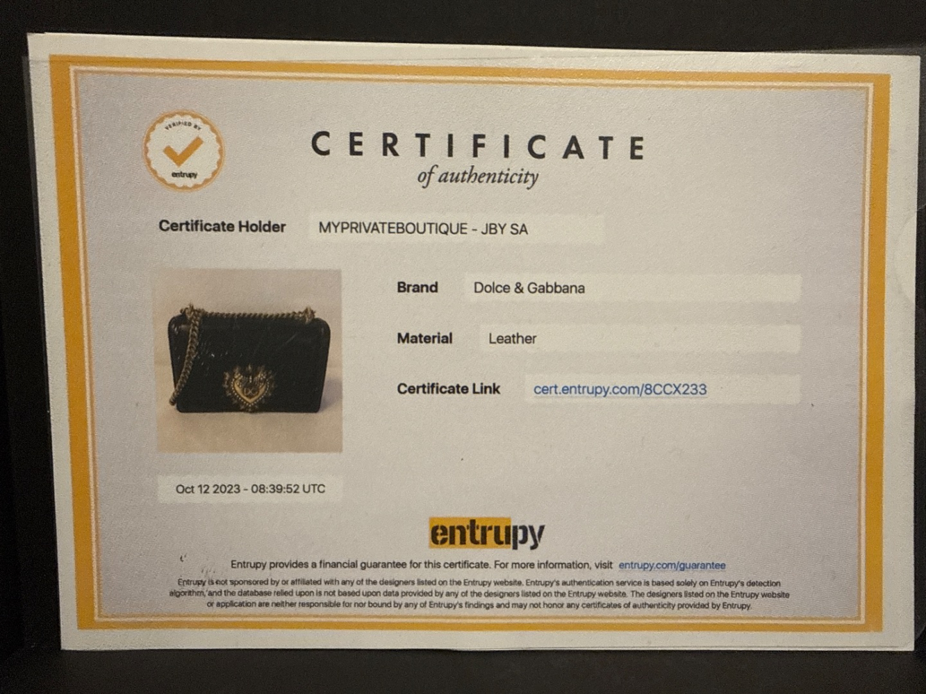 Dolce&Gabbana Devotion Sac à bandoulière moyen comme neuf