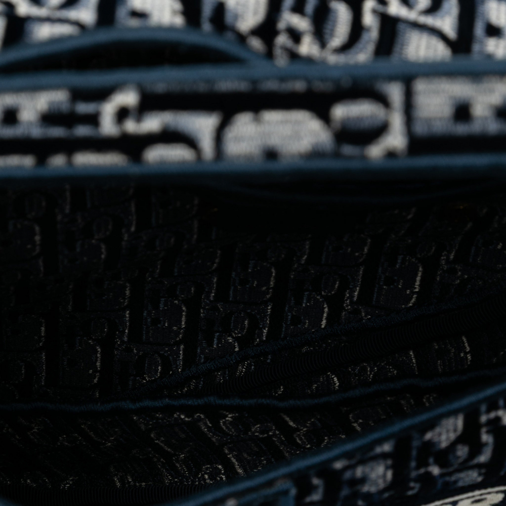 Christian Dior Saddle Canvas No Strap Handbag Blue