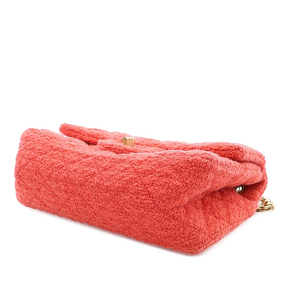 Chanel AB Chanel Red Tweed Fabric Mini Reissue 2.55 Single Flap 224 France