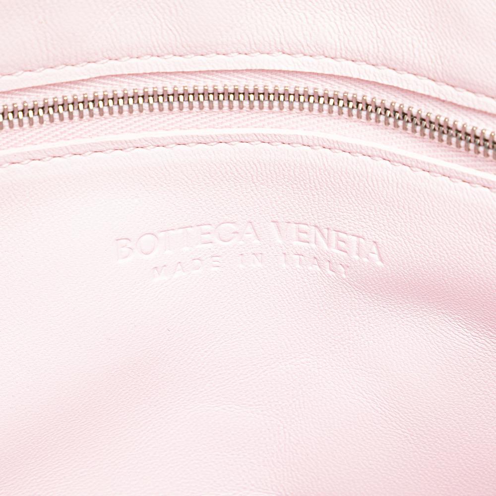 Bottega Veneta B Bottega Veneta Pink Light Pink Nappa Leather Leather Nappa Intrecciato Cassette Crossbody Italy