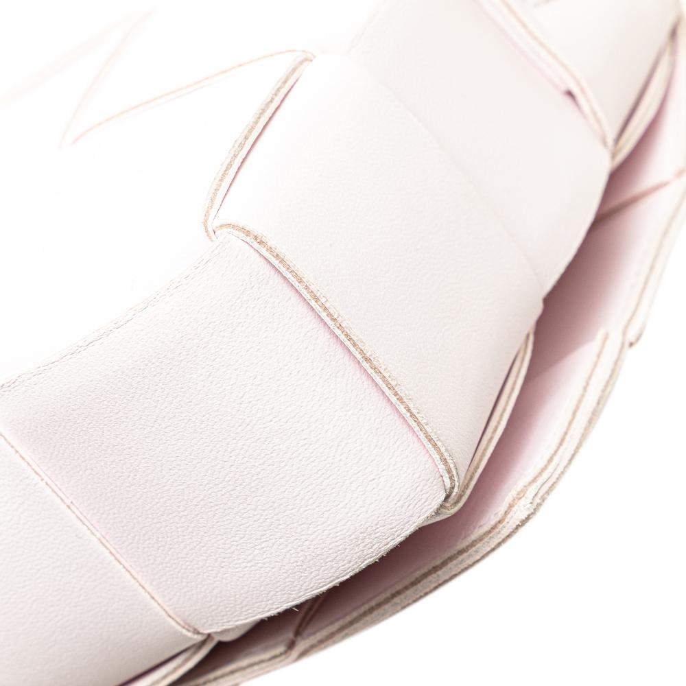 Bottega Veneta B Bottega Veneta Pink Light Pink Nappa Leather Leather Nappa Intrecciato Cassette Crossbody Italy