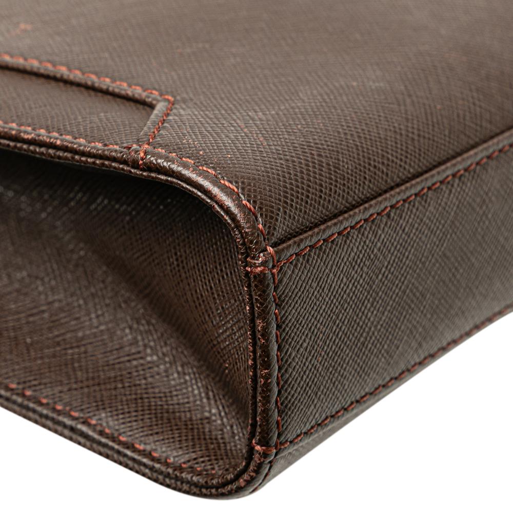 Burberry B Burberry Brown Dark Brown Calf Leather Clutch United Kingdom