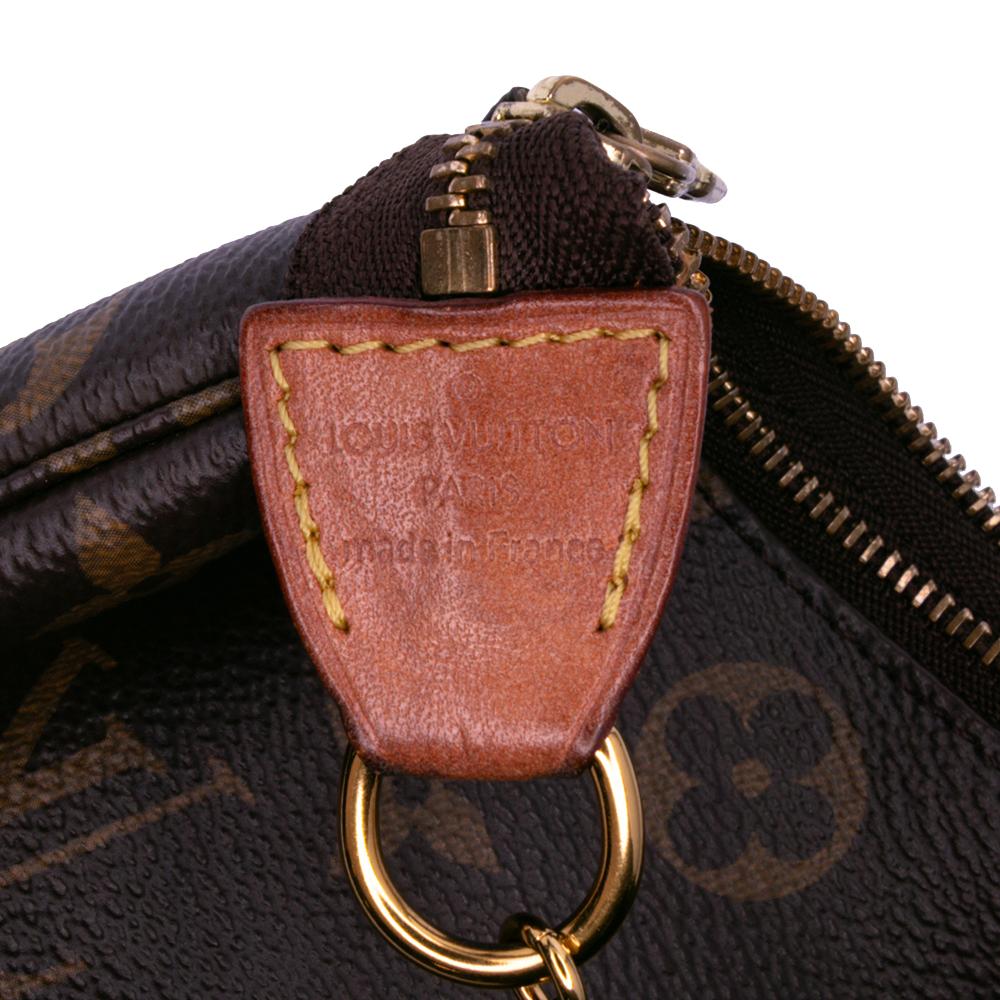 Louis Vuitton B Louis Vuitton Brown Monogram Canvas Fabric Monogram Mini Pochette Accessoires France
